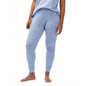 NEW UNDER THE CANOPY organic tapered jogger in light blue